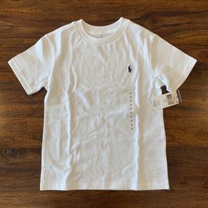 Boy - White Polo Tee - Size 5